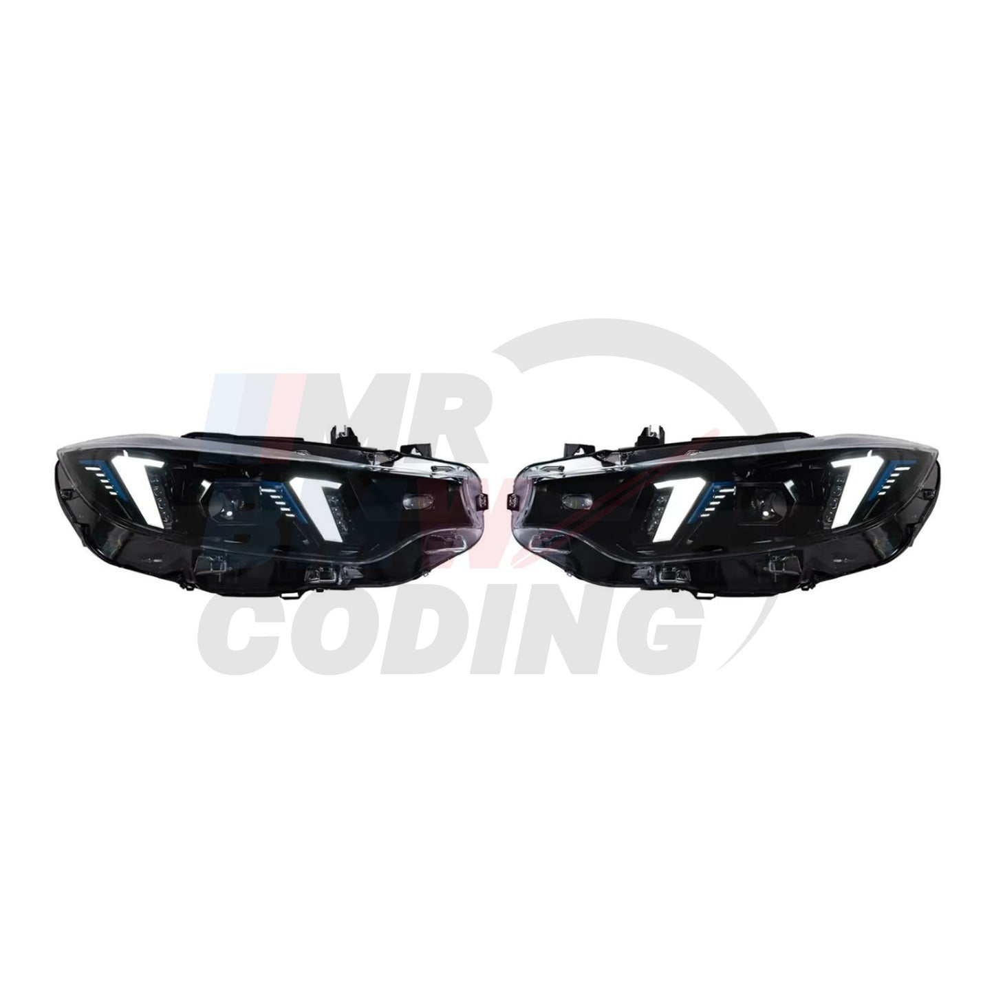 BMW 4 Series F32/F82 Headlights (2014–2020) – Snake Eyes Style (Switchable DRL)