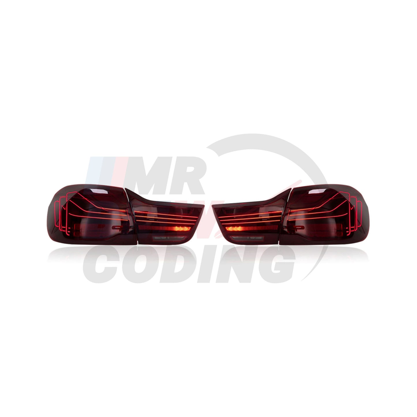 BMW 4 Series F32/F82 Taillights (2014–2020) – CSL Style (Smoked/Red)
