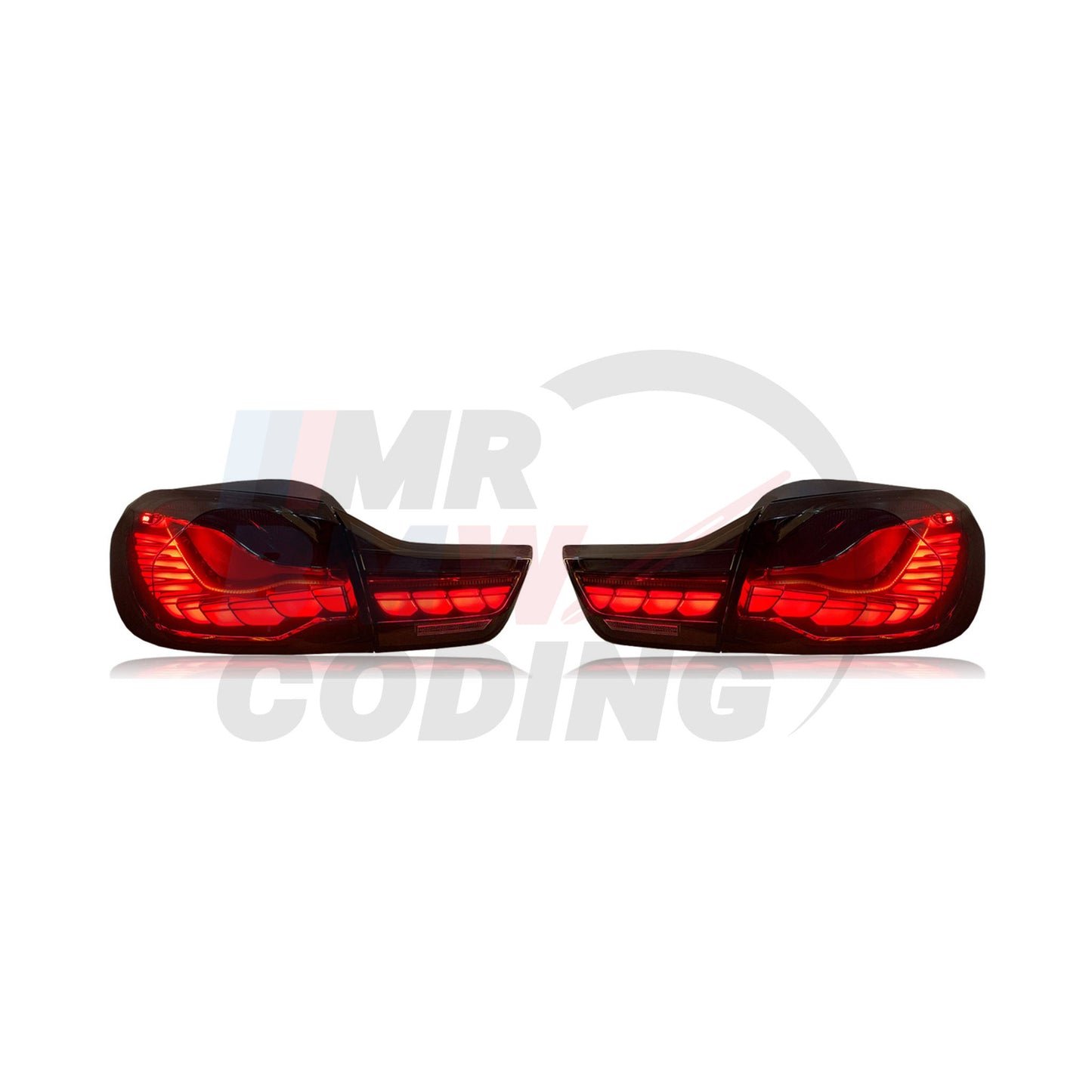 BMW 4 Series F32/F82 Taillights (2014–2020) – GTS Style (Smoked/Red)