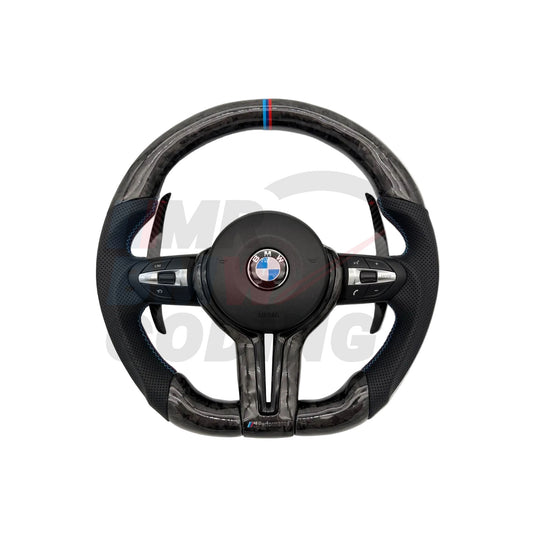 Forged Carbon & Leather Steering Wheel
